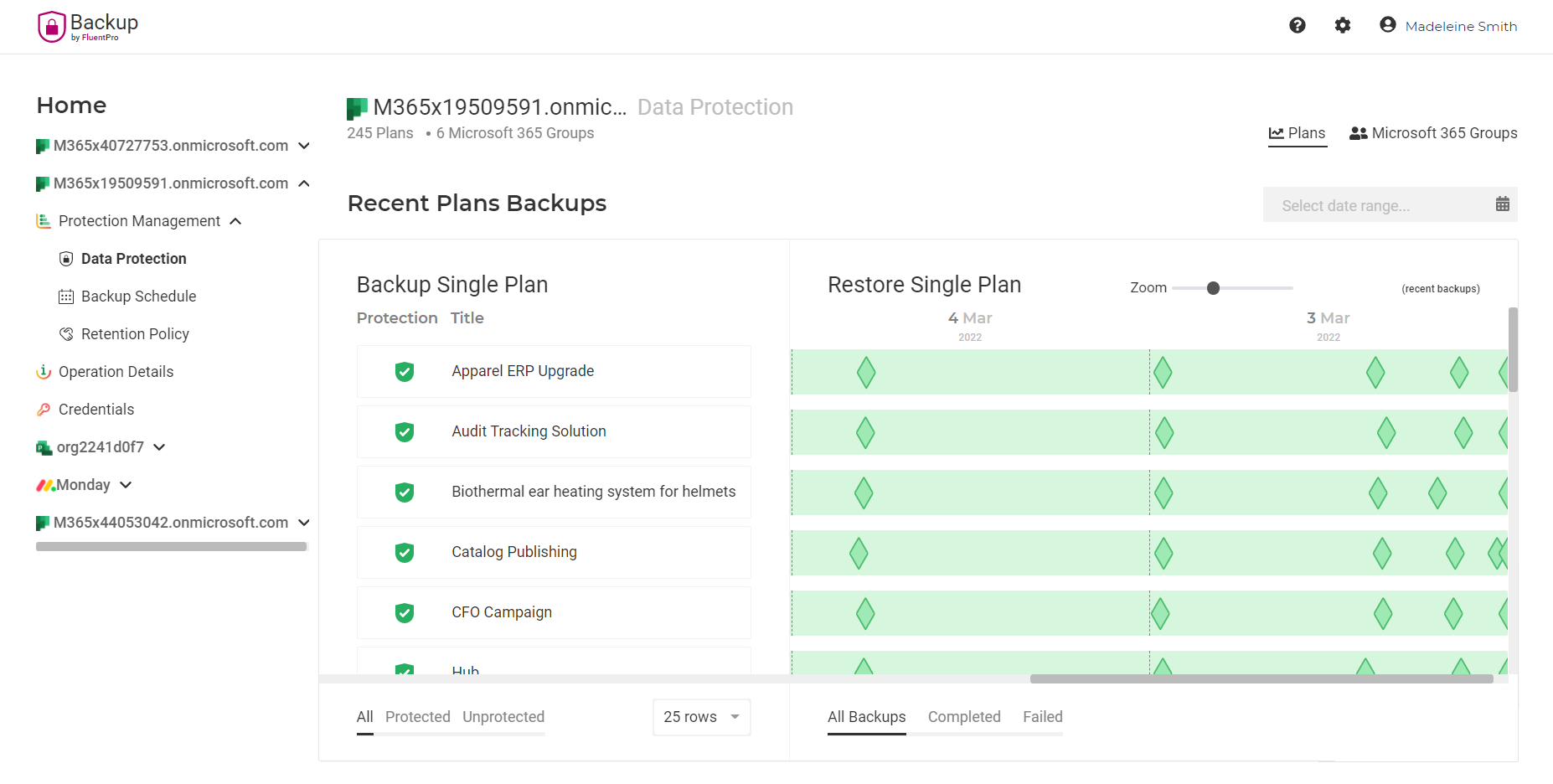 Microsoft Planner backup and restore